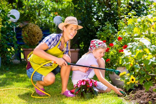 Garden hedge maintenance near a home in Upper Clapton